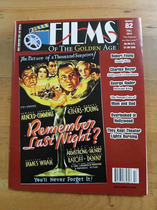 #82 Fall 2015 - Films of the Golden Age - Remember Last Night?