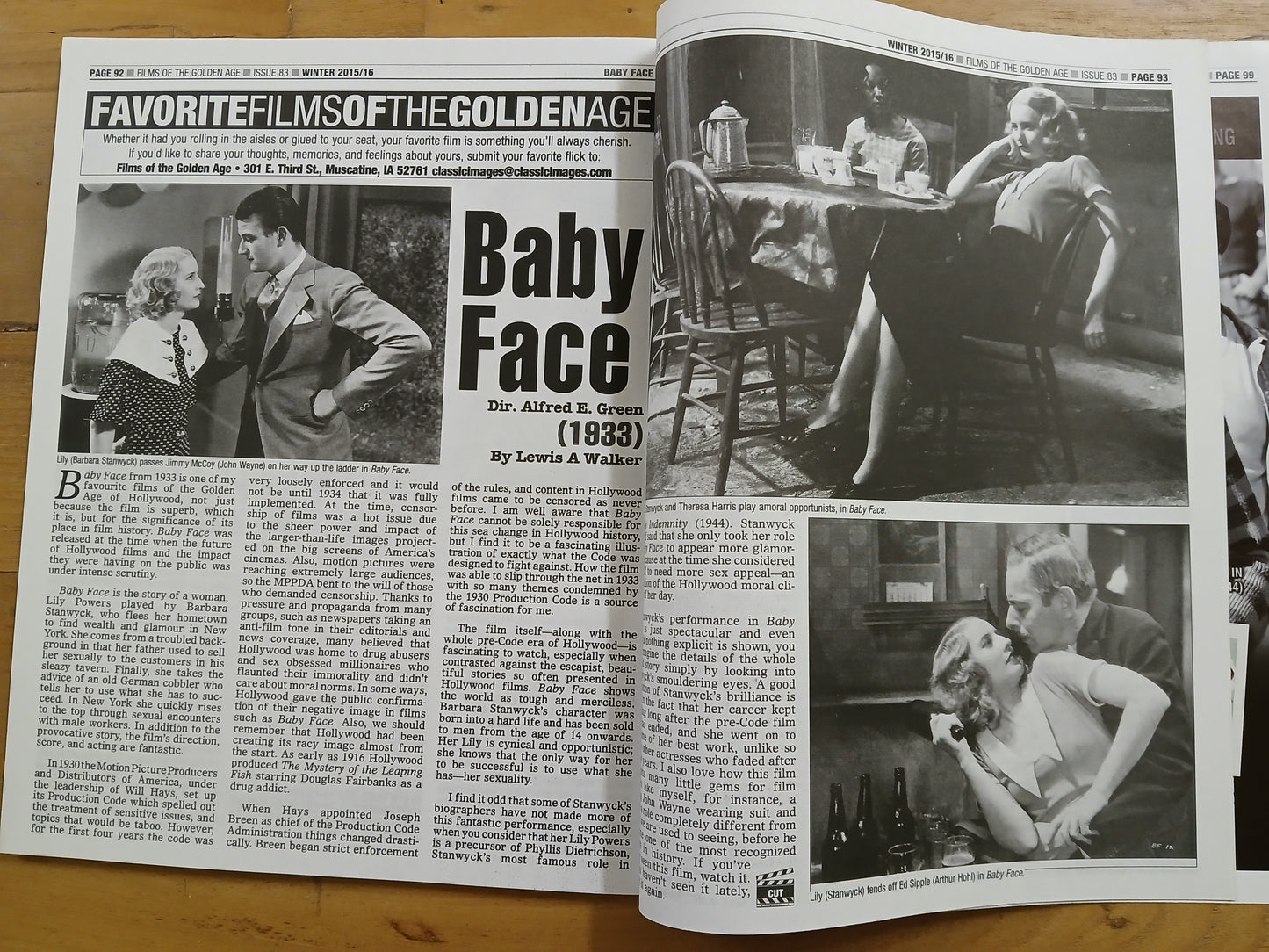 #83 Winter 2015/16 - Films of the Golden Age - Born to Kill