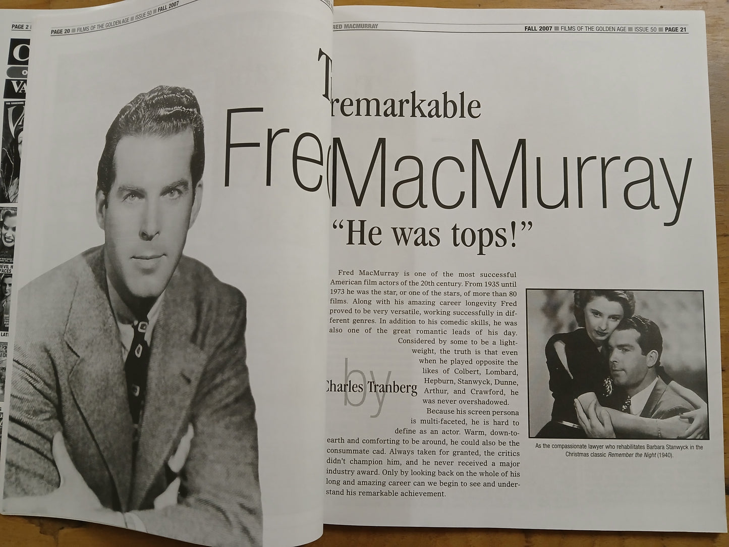 #50 Fall 2007 - Films of the Golden Age - Fred McMurray