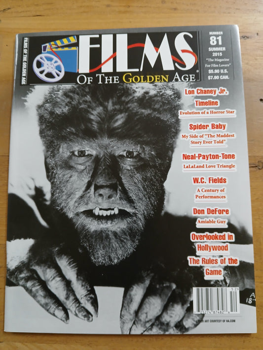 #81 Summer 2015 - Films of the Golden Age - Evolution of a Horror Star