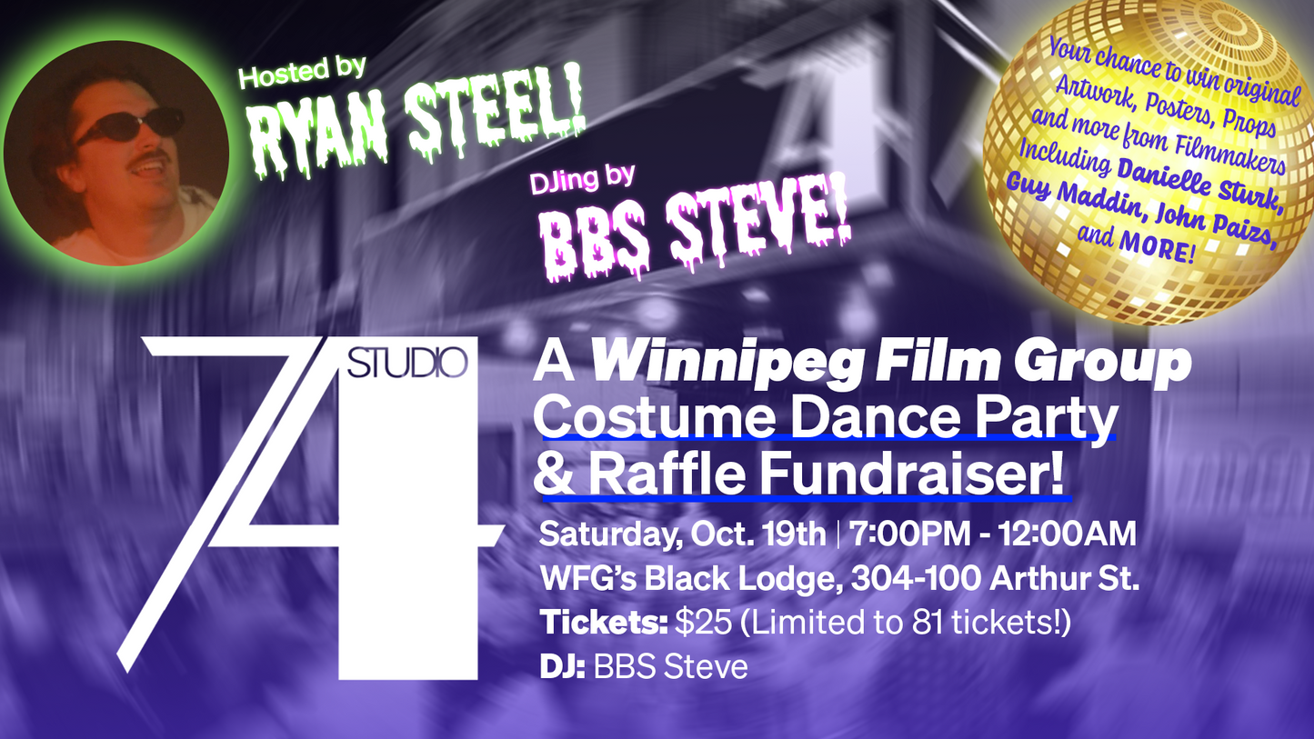 Studio 74: A Winnipeg Film Group Costume Dance Party & Raffle Fundraiser!